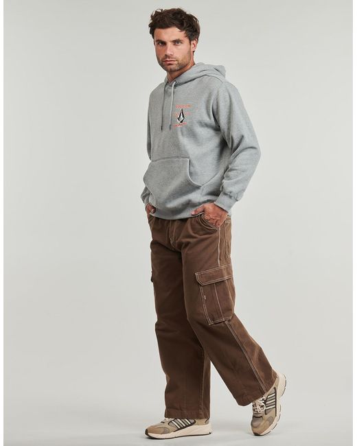 Volcom Capuchon Sweaters Workwear Po in het Gray voor heren