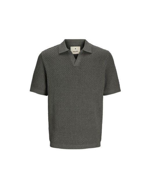Polo 12284510-OLI Jack & Jones pour homme en coloris Gray