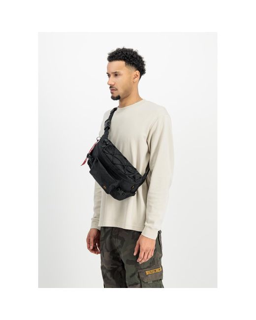 Sac Bandouliere Combat Waist Bag - black Alpha Industries pour homme