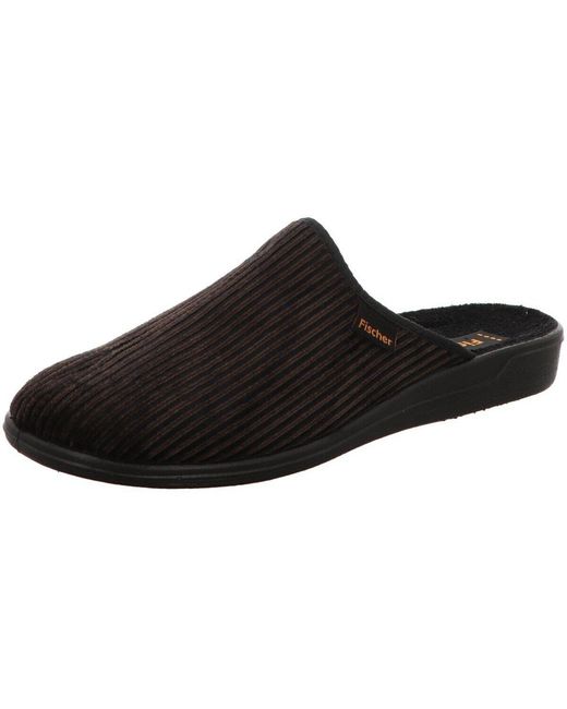 Chaussons Fischer pour homme en coloris Black