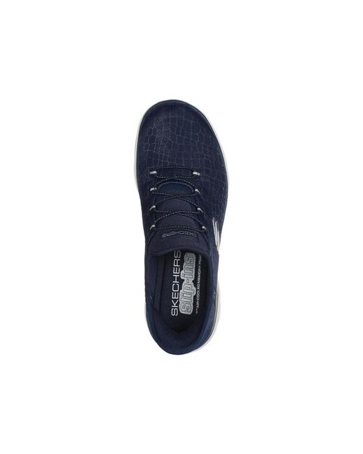 Baskets BASKETS SLIP-INS SUMMITS CLASSY NIGHT BLEU Skechers en coloris Blue