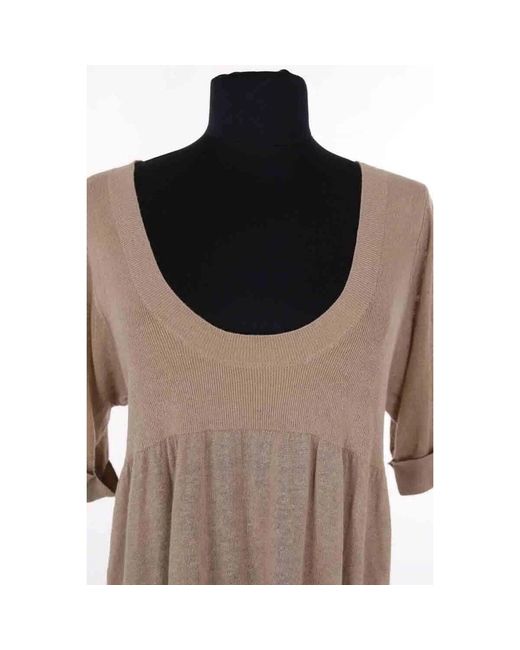 Robe Courte Robe Camel Sandro en coloris Brown