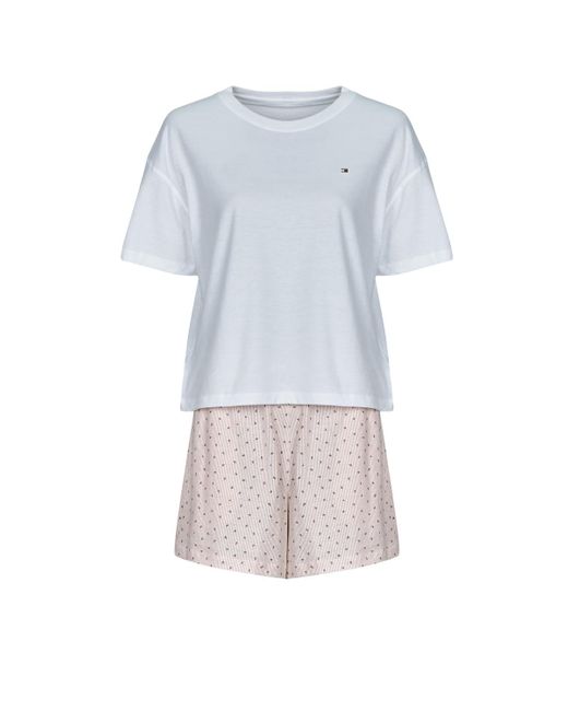 Pyjamas / Chemises de nuit SS PRT PJ SHORT SET (EXT. SIZE) Tommy Hilfiger en coloris Blue