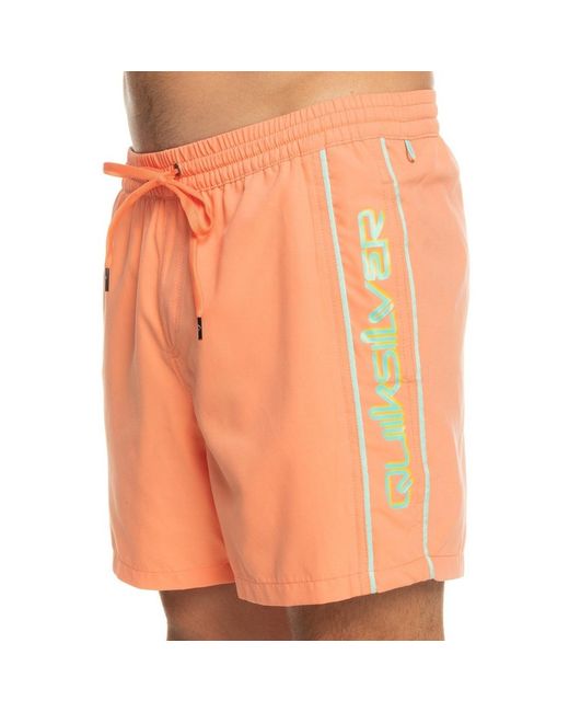 Maillots de bain Everyday Vert 16"" Quiksilver pour homme en coloris Orange