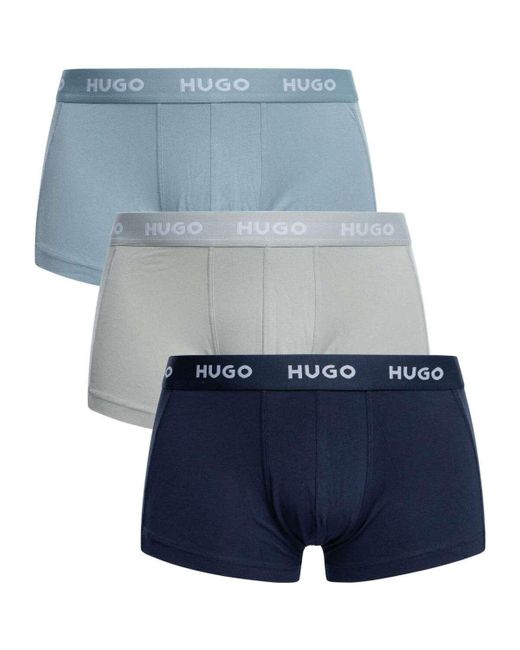 Boss Boxers Trunk 3-Pack in het Blue voor heren