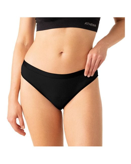 Strings Tangas menstruels, lot de 3 Athena en coloris Black