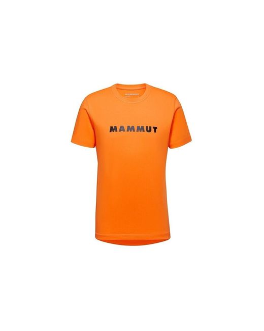 T-shirt Core Logo Mammut pour homme en coloris Orange