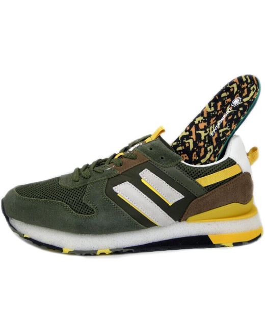 Baskets Chaussures, Sneakers, Cuir et Tissu - 9005001 Lumberjack pour homme en coloris Green