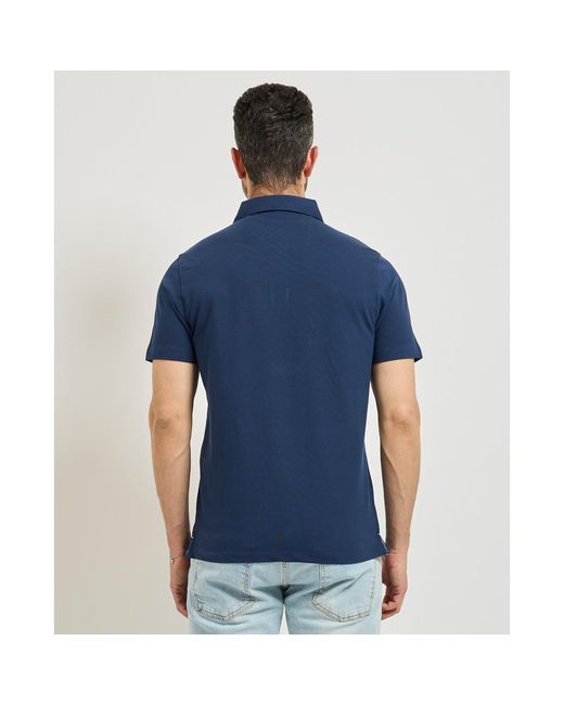 Polo Polo Settemezzo à 3 boutons SETTE/MEZZO pour homme en coloris Blue
