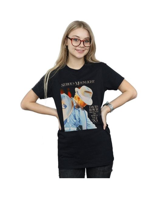 T-shirt Serious Moonlight David Bowie en coloris Blue