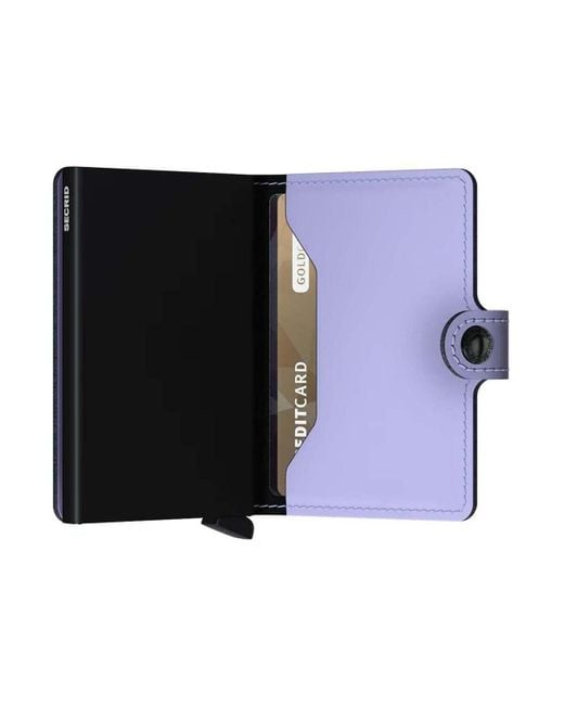 Portefeuille Miniwallet Matte Secrid en coloris Purple