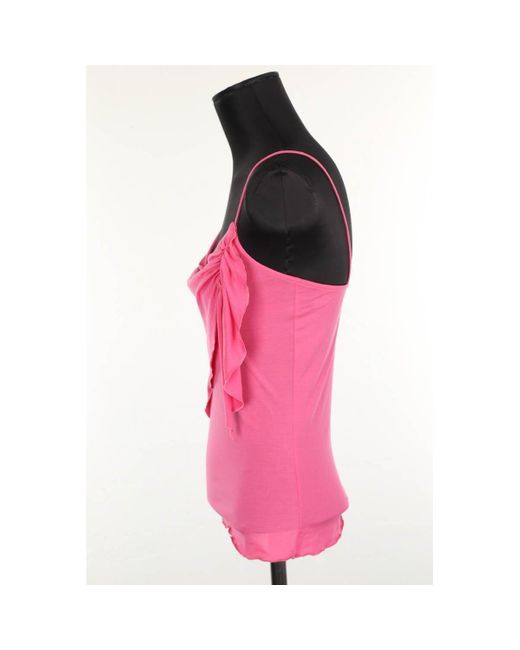 Blouses Top sans manche en soie rose Diane von Furstenberg en coloris Pink