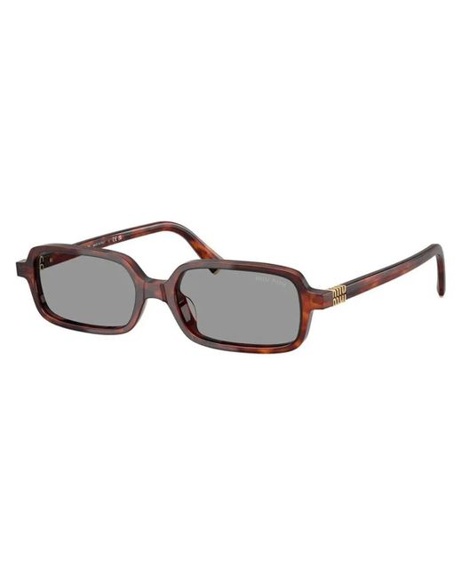 Miu Miu Zonnebril Occhiali Da Sole Mu11Zs 21C40O in het Metallic