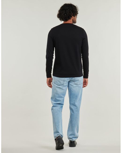 Fred Perry Langarmshirt Zip Through in Black für Herren