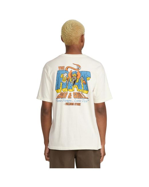 T-shirt Camiseta de manga corta Rat Bar - Off White Volcom pour homme