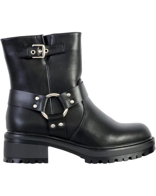 Boots Bottines à Zip The Divine Factory en coloris Black