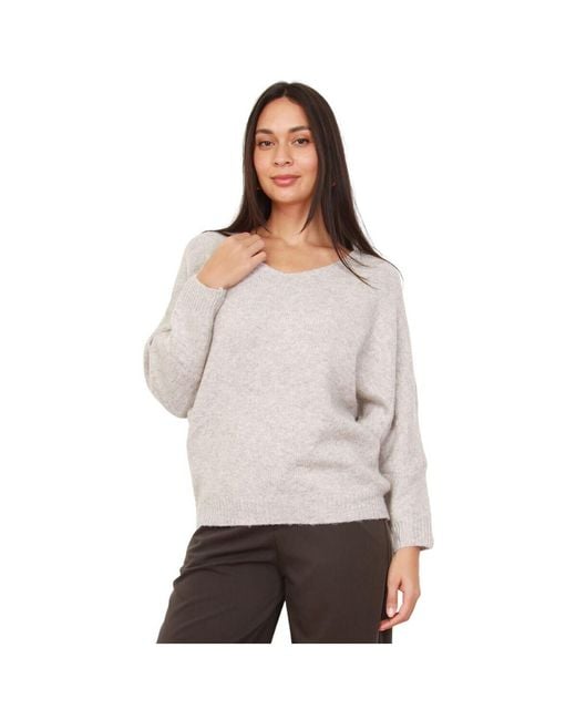 Pull Pulls Pour Femme La Modeuse en coloris White