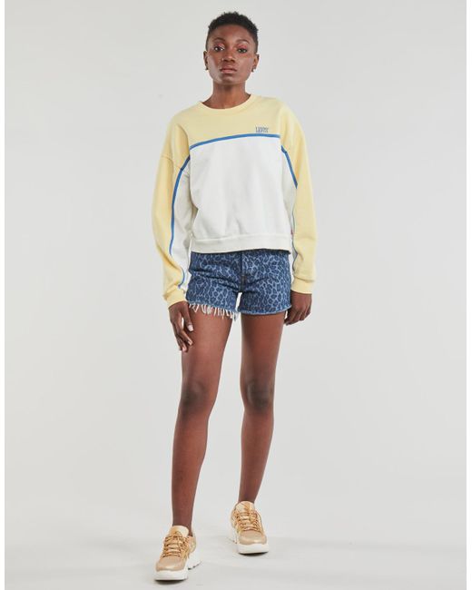 Levi's Korte Broek Levis Charleston Leopard in het Blauw - Lyst