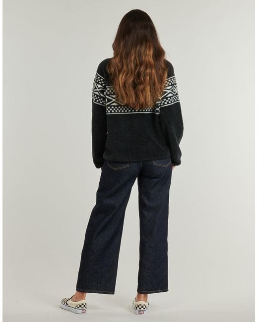 Rip Curl Black Fleecepullover Oceanic Cosmic Kiss Polar