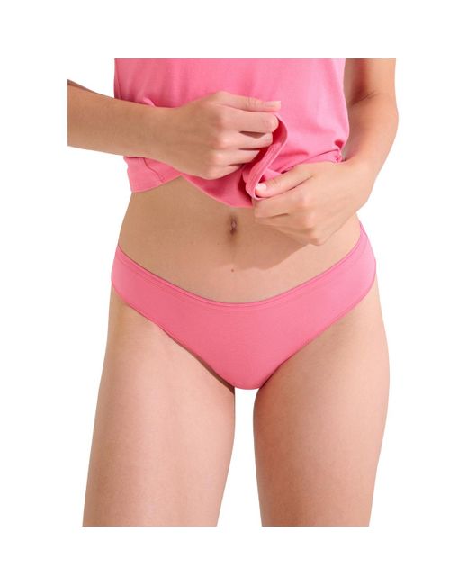 Tangas Slip brésilien Happyday Cheek Lisca en coloris Pink