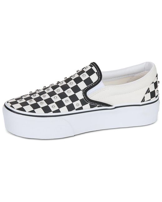 Slip ons Classic Slip-On Stackform Vans en coloris White