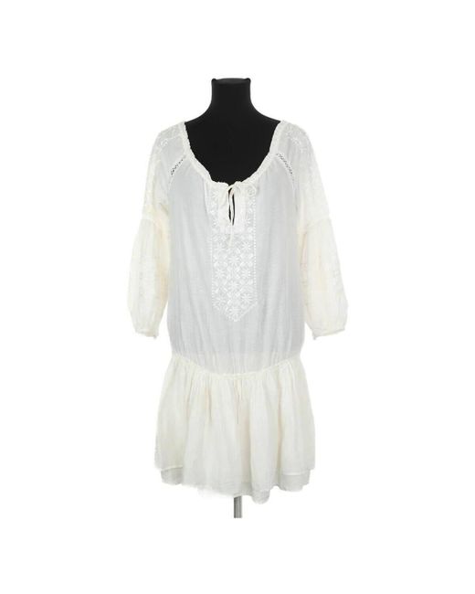 Robe courte Robe en coton blanche Mes Demoiselles en coloris White