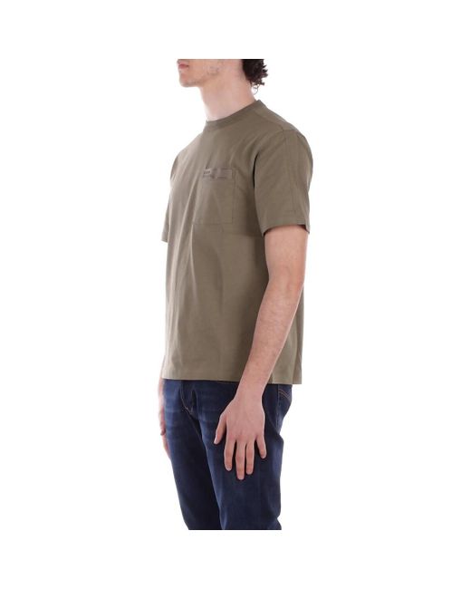 K-Way T-Shirt Korte Mouw K2135Hw in het Gray voor heren