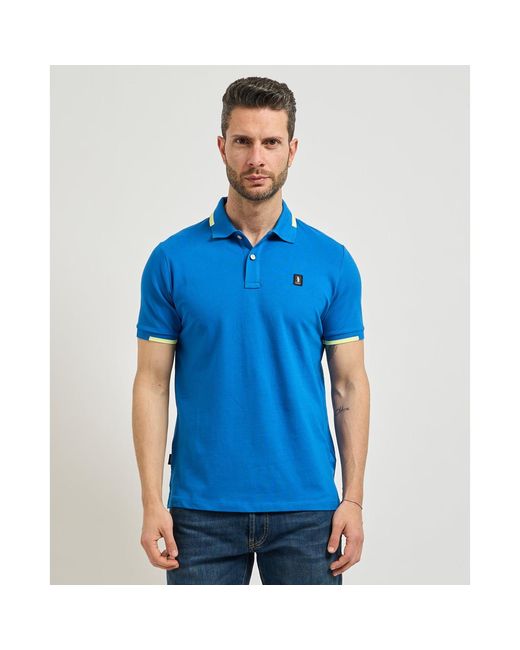 Polo Polo avec logo Refrigue pour homme en coloris Blue