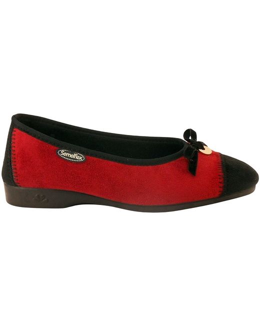 Chaussons Domi 2 Semelflex en coloris Red