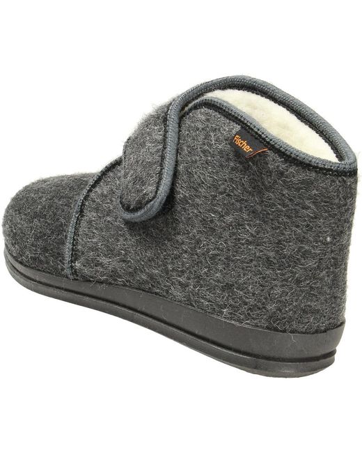 Chaussons Fischer pour homme en coloris Black