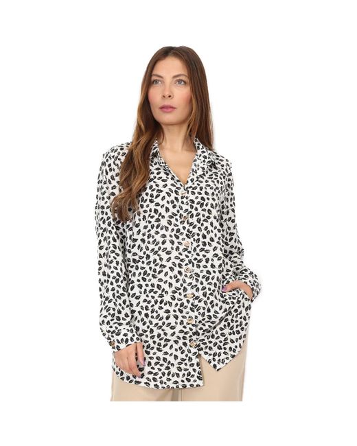 La Modeuse Overhemd 70181_P163726 in het White