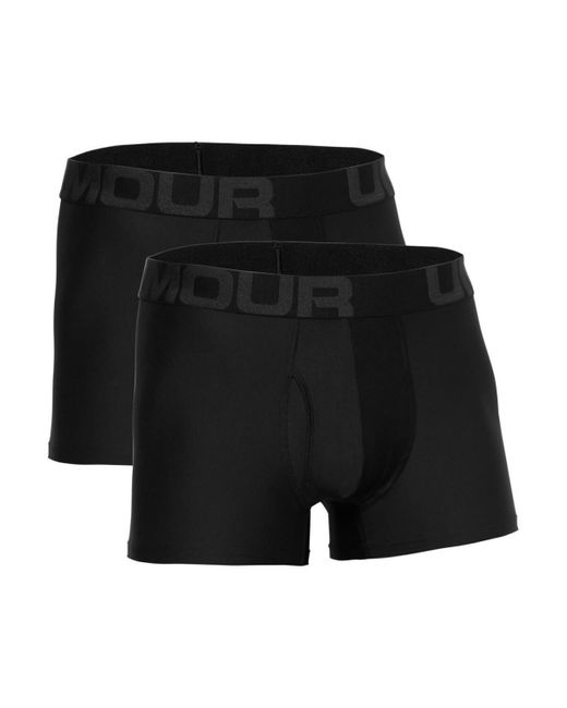 Boxers UA Tech 3in 2 Pack Under Armour pour homme en coloris Black