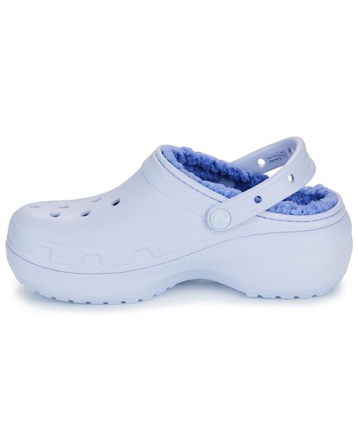 Sabots Classic Platform Lined Clog W CROCSTM en coloris Blue