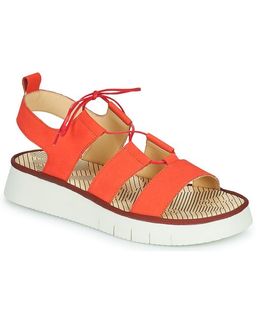 Fly London Sandalen Caio in het Red