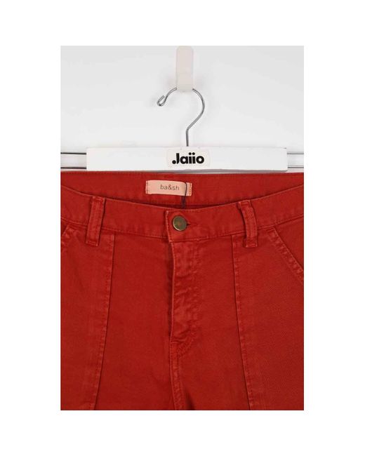 Jeans Jean slim en coton Ba&sh en coloris Red