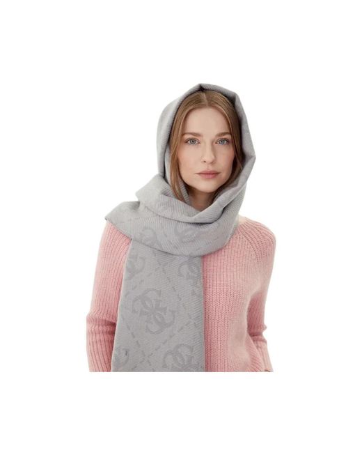 Echarpe All Over Guess en coloris Pink