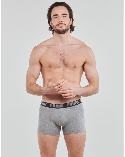 PUMA Boxers Basic X4 in het Gray voor heren
