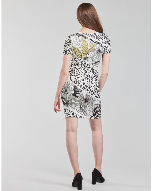 Desigual Korte Jurk Wild in het White