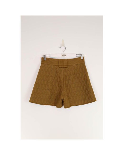 Short Short en coton Samsøe & Samsøe en coloris Brown