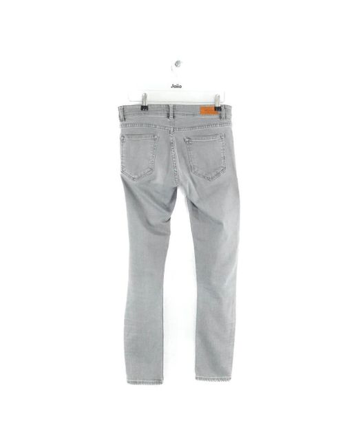 Jeans Jean slim en coton gris Sezane en coloris Gray