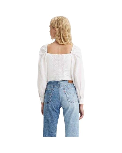 Blouses Devin Levi's en coloris White