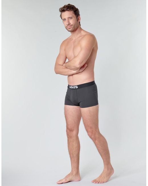 Levis Solid Basic Trunk 2p Boxer Levi's pour homme en coloris Black