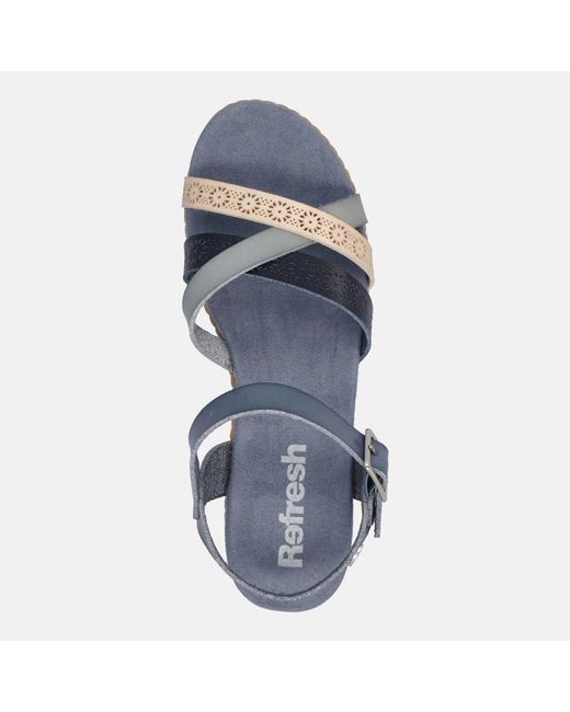 Espadrilles SANDALO ZEPPA Refresh en coloris Blue