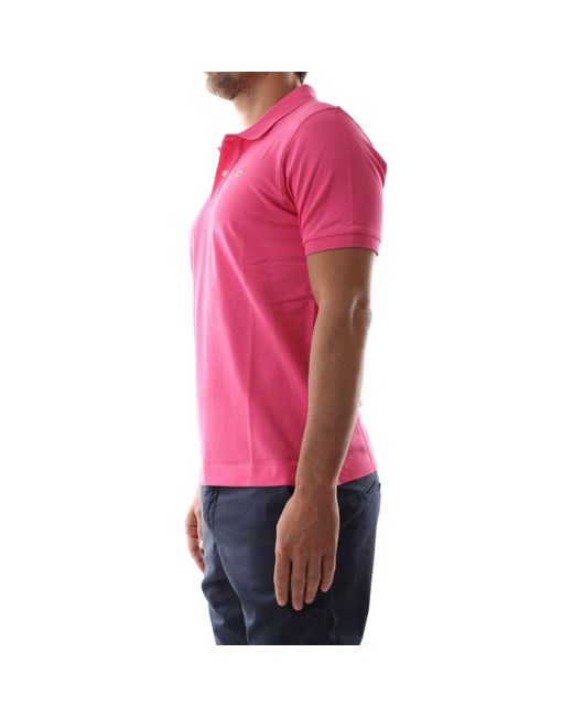 T-shirt YMP002-PK001-05141 HOT PINK La Martina pour homme en coloris Red