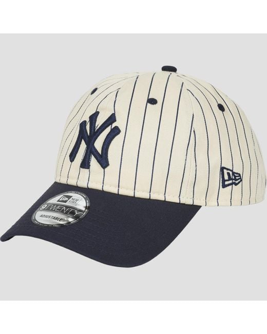 Cappellino Pinstripe 9Twenty New York Yankees Nvy di KTZ in Blue