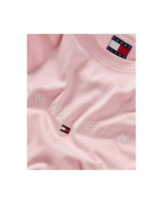 Tommy Hilfiger T-Shirt Korte Mouw Dm0Dm20744 in het Pink voor heren