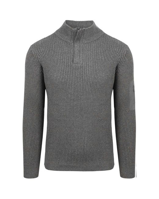 Sweatshirts Mou Pull Demi-Zip Anthracite Suitable pour homme en coloris Gray