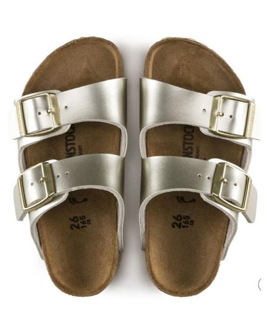 Birkenstock Sandalen 1014841 in het Metallic