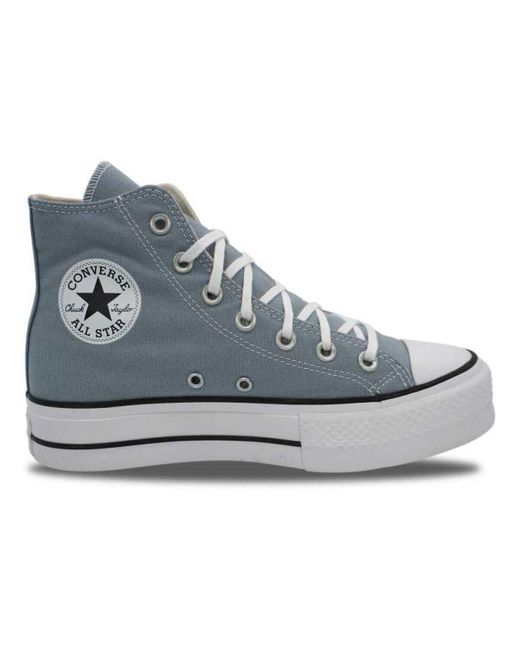Baskets basses Chuck Taylor All Star Platform Obsidian Mist Converse en coloris Blue