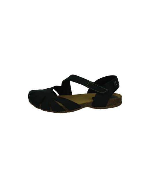 Sandales plates Interbios en coloris Black